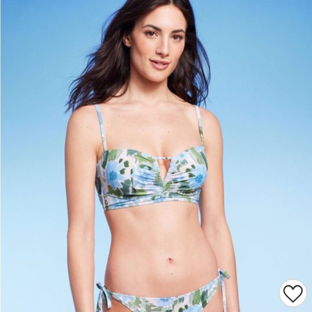 Shade and Shore Abstract Floral Bikini